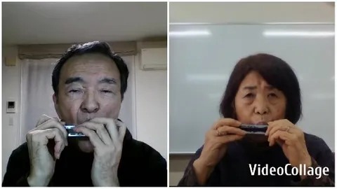 Playing Harmonica in Different Rooms