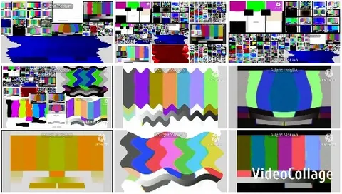 Colorful TV Test Patterns and Designs