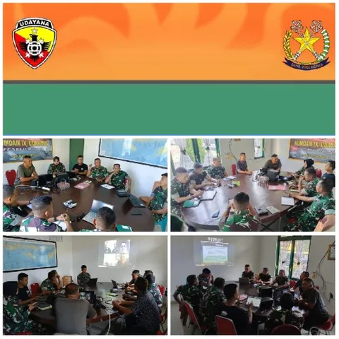 Military Meeting Room with Documents