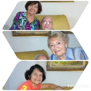 Smiling Elderly Adults on Couch