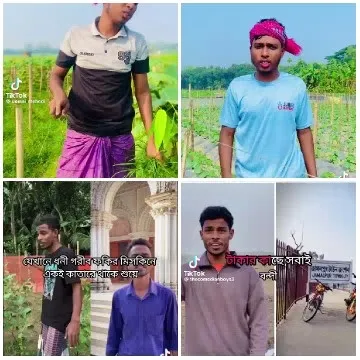 Individuals Posing Outdoors for Camera