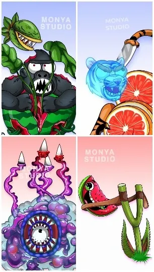 Colorful Cartoon-Style Illustrations