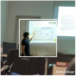 Presentation with Chart in Room
