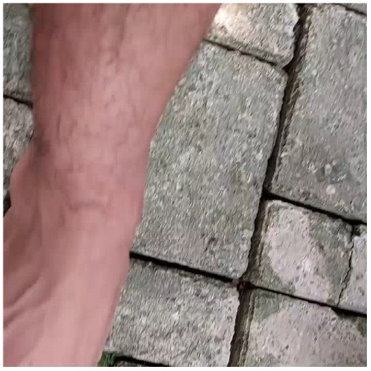 Barefoot on Stone Pavement