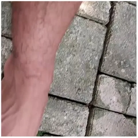 Barefoot on Stone Pavement