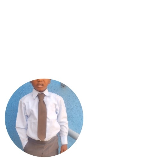 Child in Formal Outfit Against Blue Wall