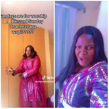 Dancing Woman in Colorful Dress