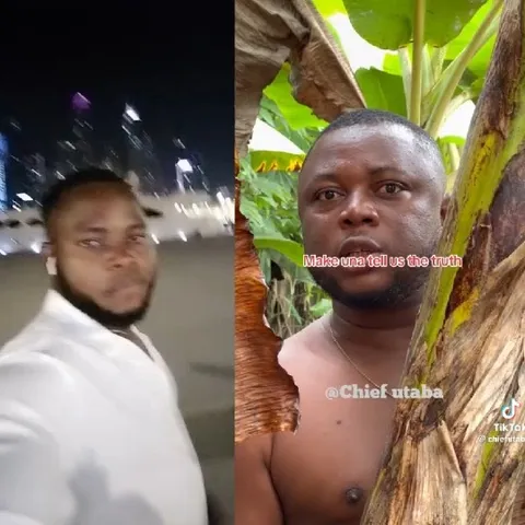 Selfie in City Lights at Night
