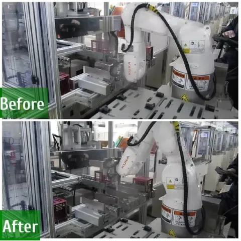 Robotic Arm Before and After