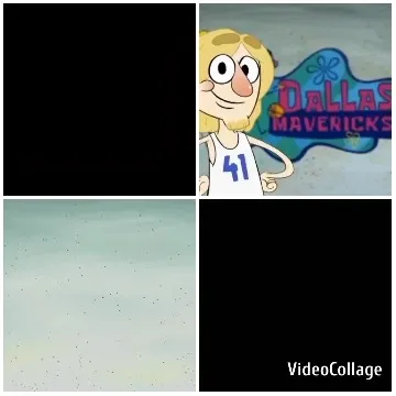 Cartoon Character in Front of Mavericks