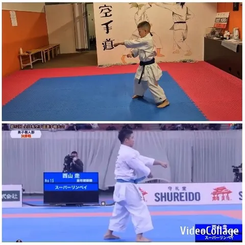 Child and Adult Martial Arts Poses