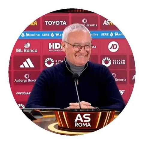 Elderly Man at AS Roma Press Conference