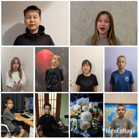 Children Posing and Talking Together