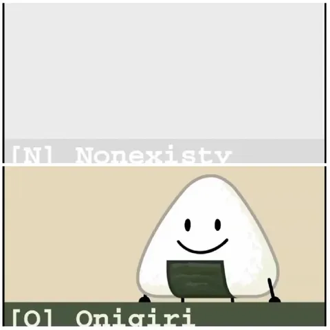Nonexisty and Smiling Onigiri
