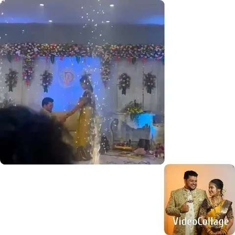 Formal Celebration with Floral Backdrop