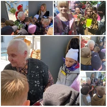 Elderly Person with Children