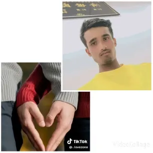 Posing with Heart-Shaped Hands