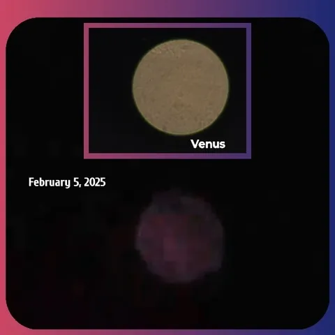Planet Venus with Date Overlay