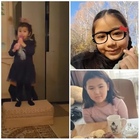 Child Performing and Friends at Table