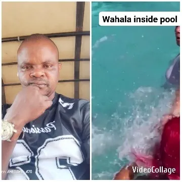 Thoughtful Man by Poolside