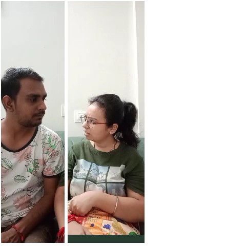 Conversation on Couch Indoors