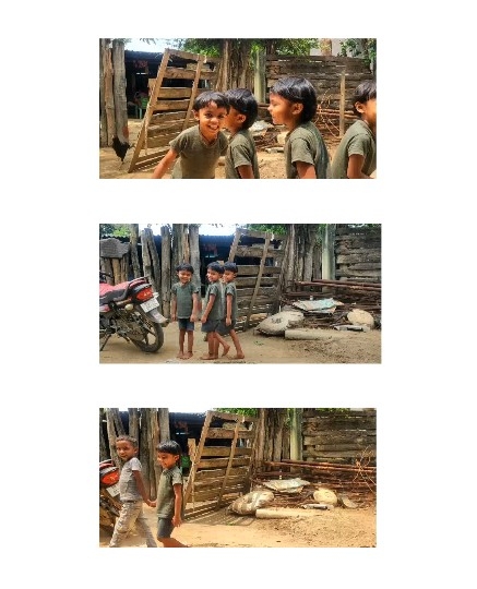 Children Playing in Rustic Area