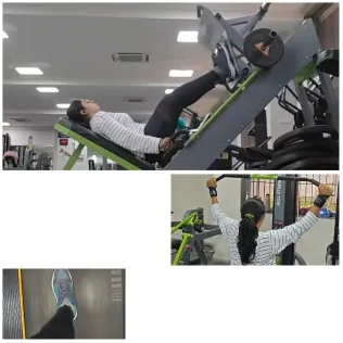 Gym Workouts in Three Views