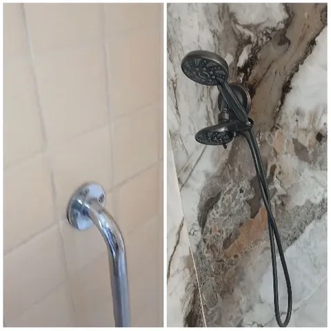 Two Different Shower Settings Displayed