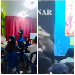 Presentation in Front of Audience