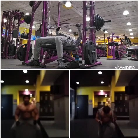 Bench Press with Blurred Exercises
