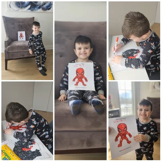 Child Engaging in Coloring Activities