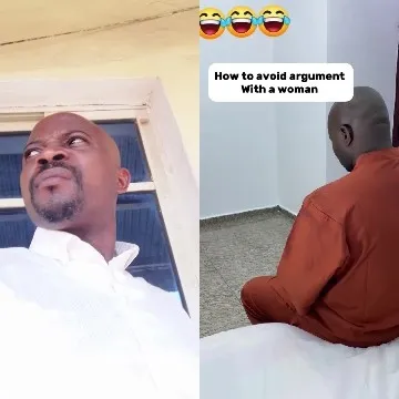 Serious Person and Orange Outfit
