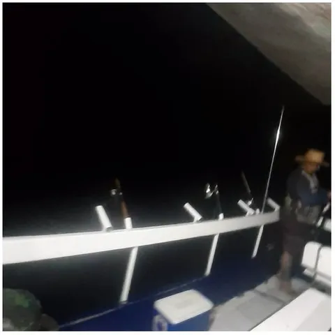 Nighttime Fishing Trip on Boat