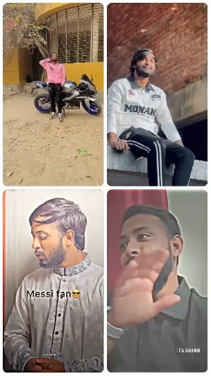 Man Posing with Motorcycle