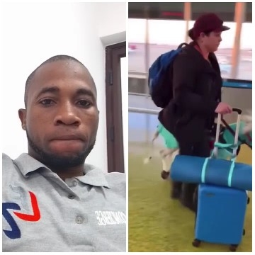 Traveling with a Blue Suitcase