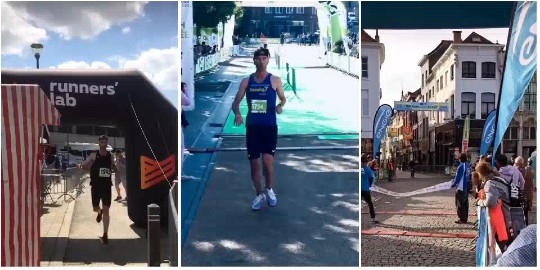 Man Running in a Race Event