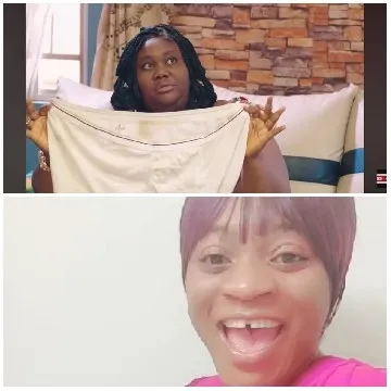 Person Holding Garment and Smiling Close-Up