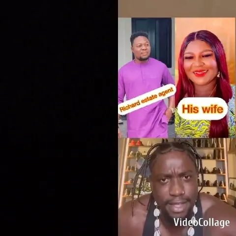 Couple and Man Speaking Indoors