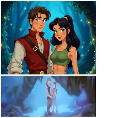 Animated Characters in Forest Scene