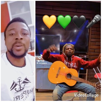 Man Speaking and Guitar Player