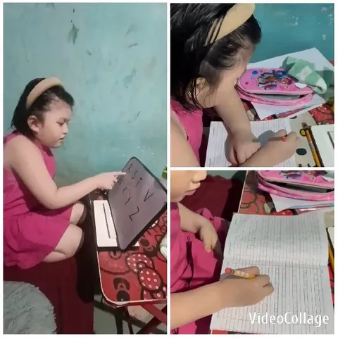 Girl Interacting with Whiteboard
