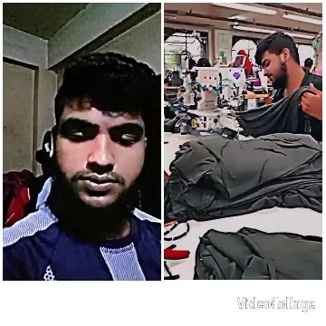 Person in Workspace Surrounded by Clothing