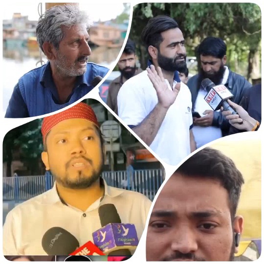Four Speakers at a Microphone