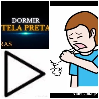 Dormir Tela Preta and Cartoon Yawn