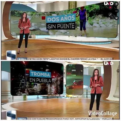 News Anchor Reporting Flooding