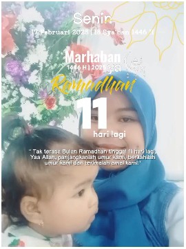 Countdown to Ramadan with Child
