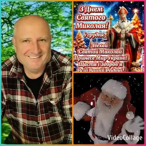 Man in Plaid Shirt with Festivities