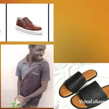 Shoes and Smiling Man