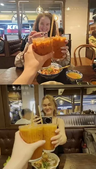 Clinking Drinks with Friends