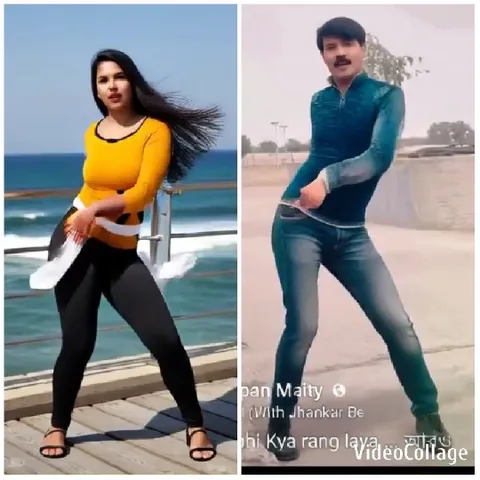 Dancers on Boardwalk and Sidewalk
